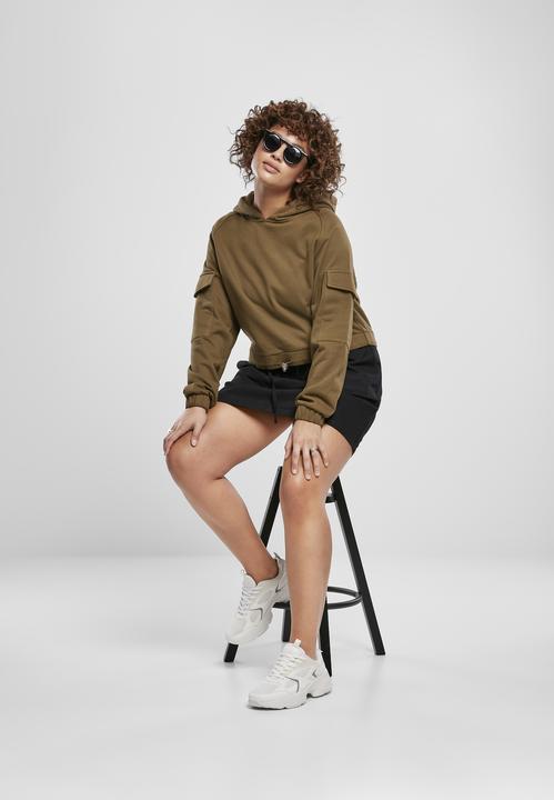 Immagine prodotto Urban Classics Felpa da lavoro corta da donna con cappuccio (4XL)