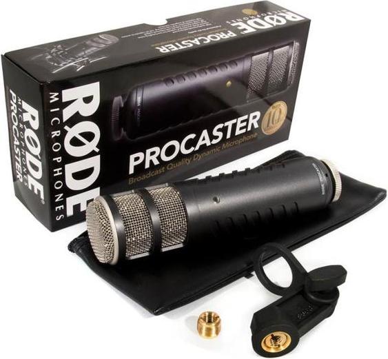 Actual product image RØDE Procaster speaker microphone with WS2 windscreen