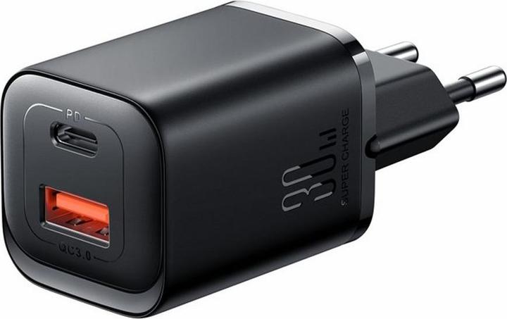 Produktbild SIGN Dual-Port (A+C) Charger, 30W - Black (Apple iPhone 15 Plus)