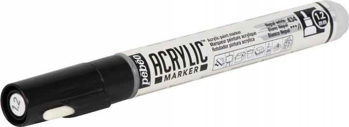 Produktbild Pebeo Acrylic Marker Dünn Rundspitze 1,2mm (Nepalweiss, 1.20 mm)