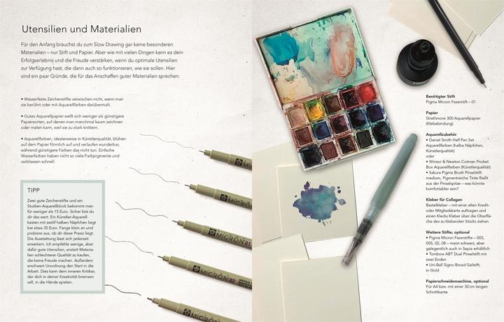 Produktbild Strich für Strich zur kreativen Entspannung mit Slow Drawing (Deutsch, Johanna Hofer von Lobenstein, Amy Maricle, 2023)