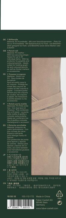 Actual product image Faber-Castell Art & Graphic pen roll (Brown, 1 x)
