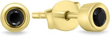 Immagine prodotto Brilio Argento - Orecchini senza tempo placcati oro con zirconi EA609YBC