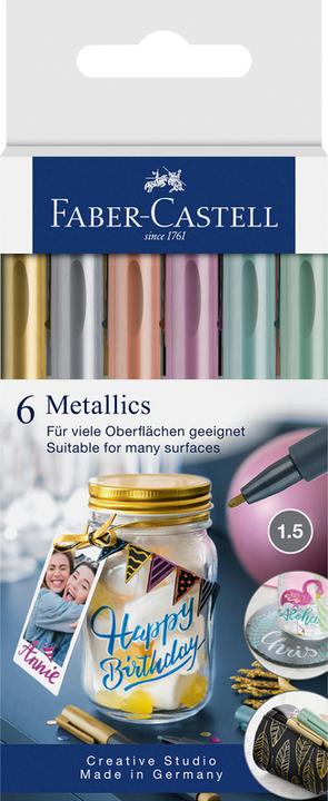 Image du produit Faber-Castell Métallique (Multicolore, 1.50 mm, 6 x)