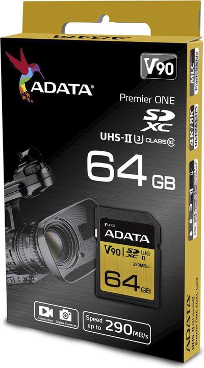 Produktbild Adata Premier ONE (64 GB, SDXC, U3, UHS-II)