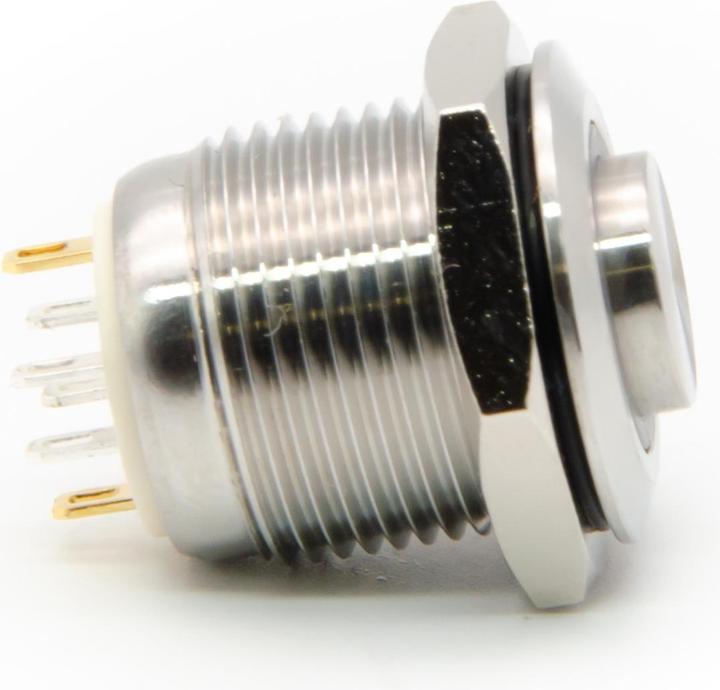 Immagine prodotto Purecrea Pulsante rialzato da 16 mm con illuminazione RGB 5V - acciaio inox