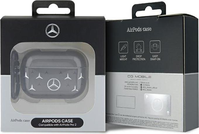 Produktbild Mercedes-Benz Mercedes MEAP28DPMGS AirPods Pro 2 cover czarny/black Large Star Pattern (Kopfhörer Tasche)