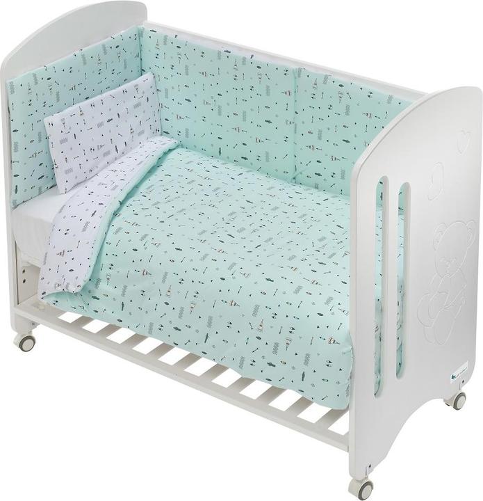 Immagine prodotto Interbaby SET 3 PEZZI. PER LETTINO GRANDE 70X140: PIUMONE+NIDO+CUSCINO - MAGLIA - VERDE (70 x 140 cm)
