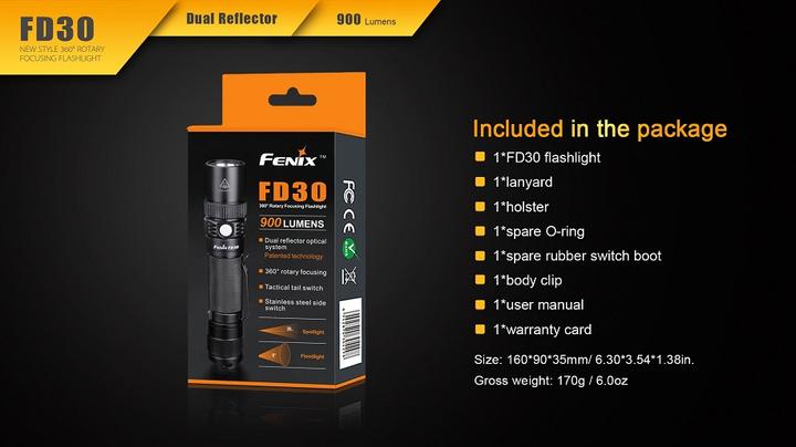Produktbild Fenix Fd30 (14.05 cm, 900 lm)