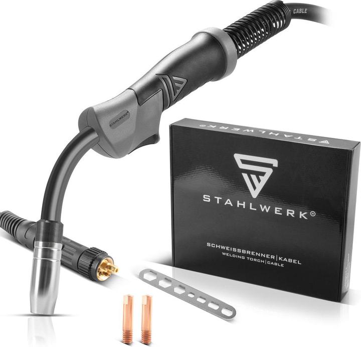 Produktbild Stahlwerk Schweissbrenner AK15 MB15 3 m Schlauchpaket für MIG MAG Schweissgeräte