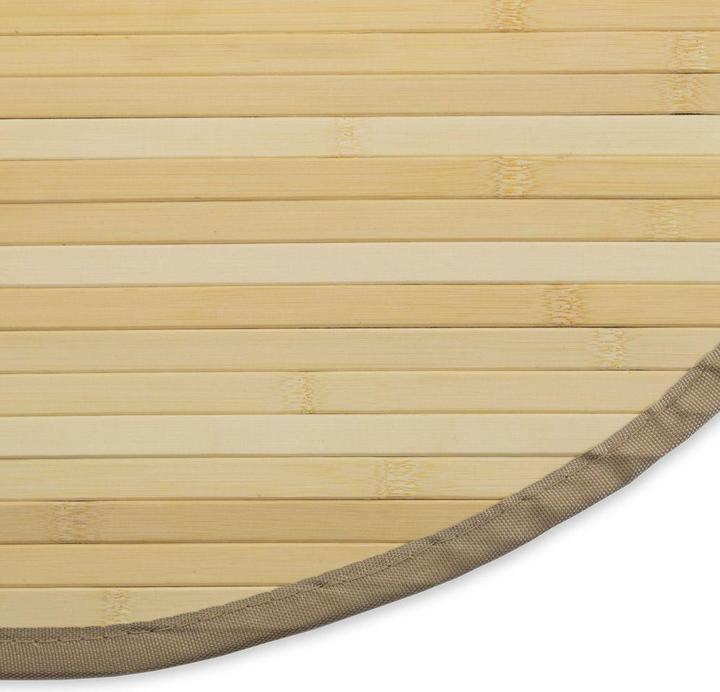 Image du produit Greendeco Tapis en bambou 150cm rond naturel (150 x 150 cm)