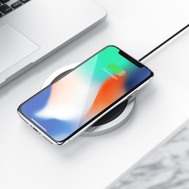 Actual product image Aplic Induction Charger, Qi Wireless Charger - Inductive Fast Charging Station, 10W Induction Charger (10 W)
