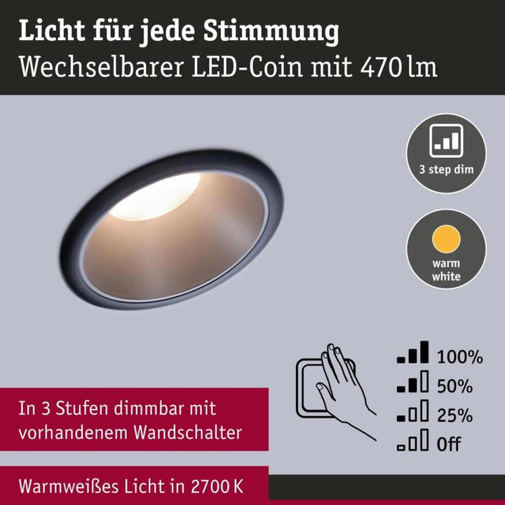 Actual product image Paulmann Recessed luminaire Cole Set (460 lm)