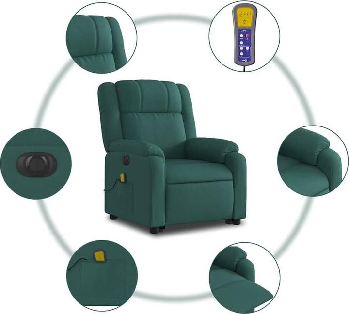 Produktbild VidaXL Elektrischer Massagesessel mit Aufstehhilfe Stoff