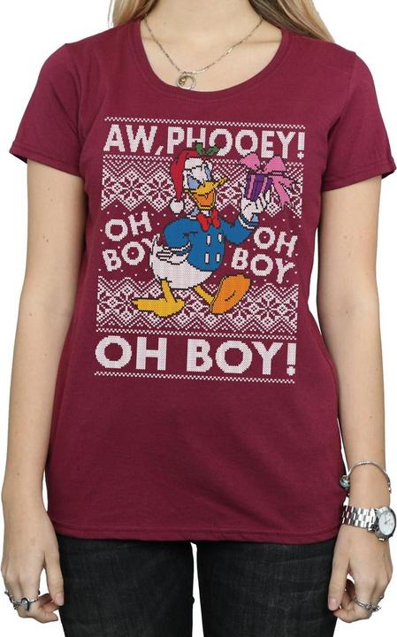 Immagine prodotto Disney Donald Duck Christmas Fair Isle Maglietta Donna (L)
