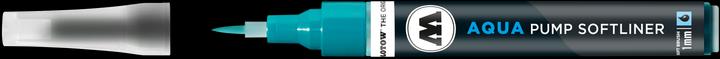 Produktbild Molotow Pinselmarker Pump Softliner Aqua 1mm türkisblau (Türkisblau, 1 mm, 1 x)