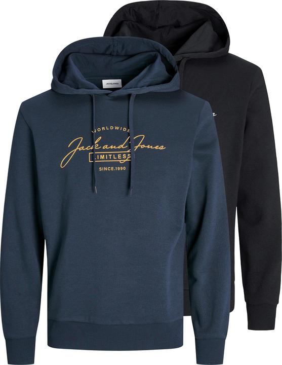 Jack & Jones Jjferris Sweat Hood 2pk Mp (L)