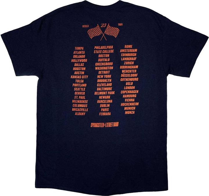 Actual product image Universal Textiles Unisex Adult Tour '23 Guitar T-Shirt (L)
