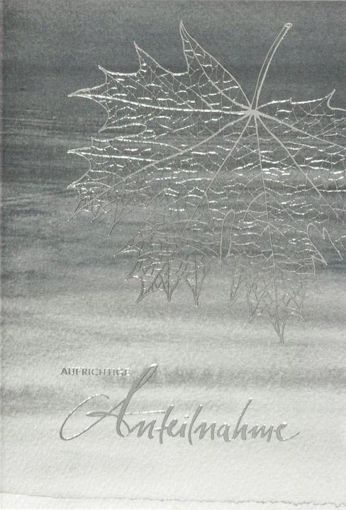 Actual product image ABC Funeral card sincere condolence B6 (1 pcs.)