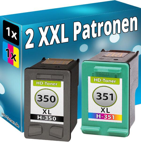 Actual product image Druckfuxx Set DRUCKER PATRONEN für HP 350+351 XL C4340 C4380 C4385 C4400 C4424 C