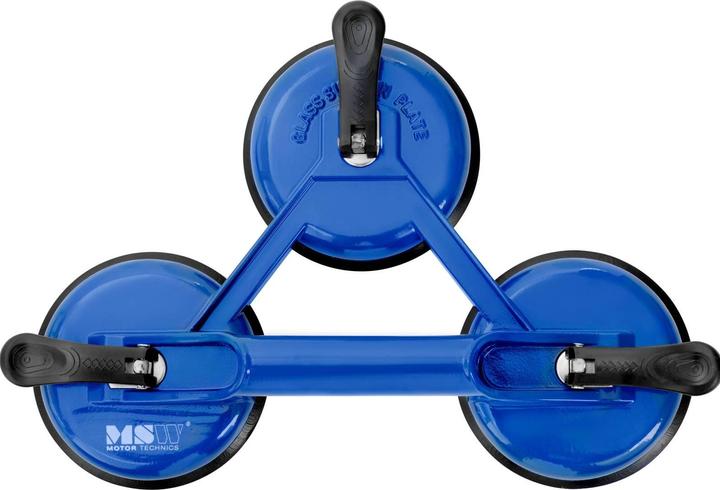 Produktbild MSW Saugheber Set Glassauger Vakuumsauger Glasheber 3 Saugköpfe 2 Stk. Je 120 Kg (120 kg)