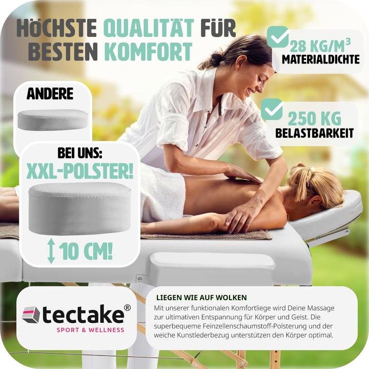 Actual product image tectake Massage couch