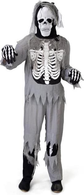 Actual product image MICA Festival Costume - Zombie skeleton - for children - 4-piece - various sizes 146/152 (146)