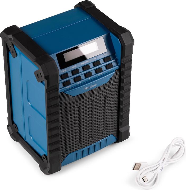 Produktbild Audizio Baustellenradio Temi Blau, Radio Tuner: FM, DAB+ (FM, DAB+, Bluetooth)