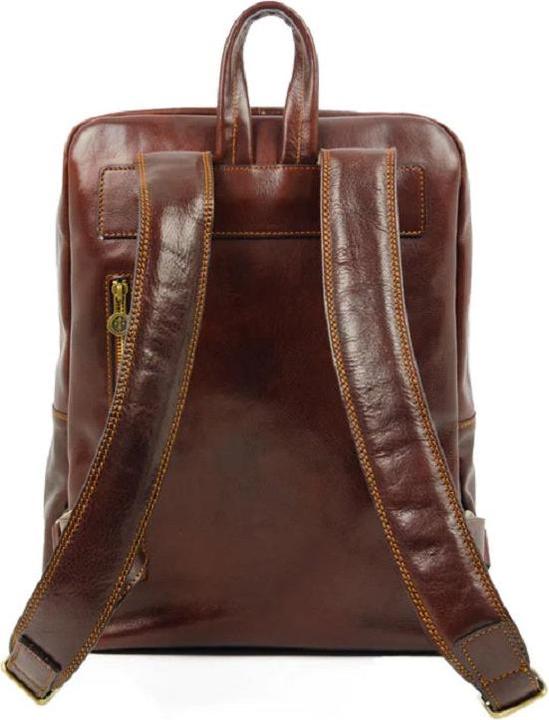 Image du produit Only-Bags.Store Grand sac à dos en cuir marron