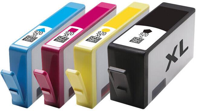 Image du produit Druckfuxx 4x PATRONEN für HP 920XL CHIP OFFICEJET 6000 6500A 7000 7500A E710a E7
