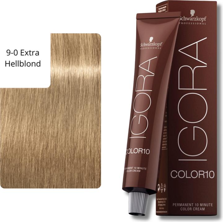 Produktbild Schwarzkopf Professional Igora Color10 Haarfarbe (9-0 Extra Hellblond)