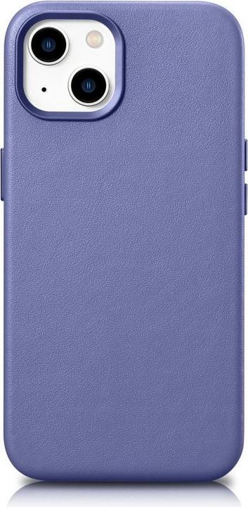 Actual product image iCarer case leather cover genuine leather iPhone 14 Plus light purple (compatible with MagSafe) (Apple iPhone 14 Plus)