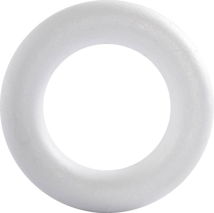 Creativ Company Styropor-Ring mit runder Rückseite, 35 cm