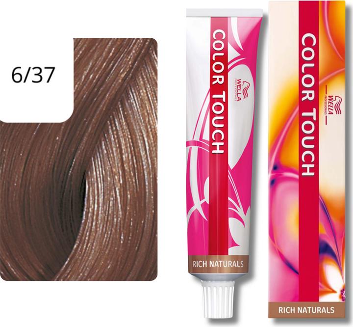 Actual product image Wella Color Touch Rich Naturals (6/37 dark blond golden-brown)