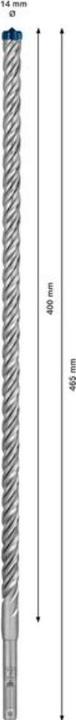 Actual product image Bosch Professional Zubehör EXPERT SDS plus-7X hammer drill, 14 x 400 x 465 mm (14 millimetres)