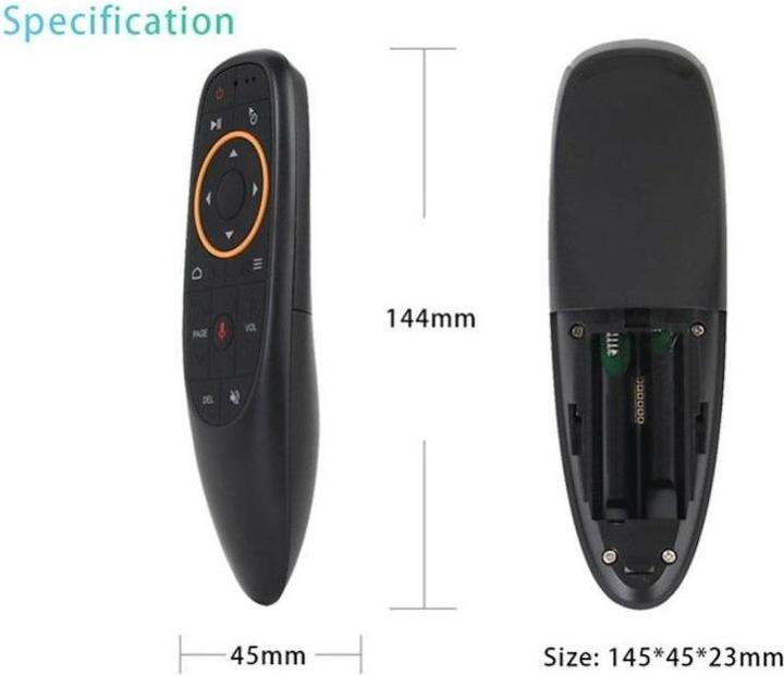 Image du produit iLike CP G10s Universal Smart TV Air Mouse - Assistant vocal sans fil / IR à distance&Gyroscope (Télécommande universelle, Infrarouge)
