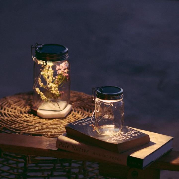Actual product image Sonnenglas Solar lamp in canning jar (Ø 8.5 x 11 cm, 1 x)
