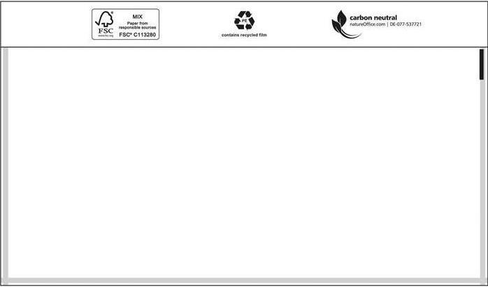 Actual product image Transpak Trans-pak document pouches dimensions 240 x 118 mm DIN long