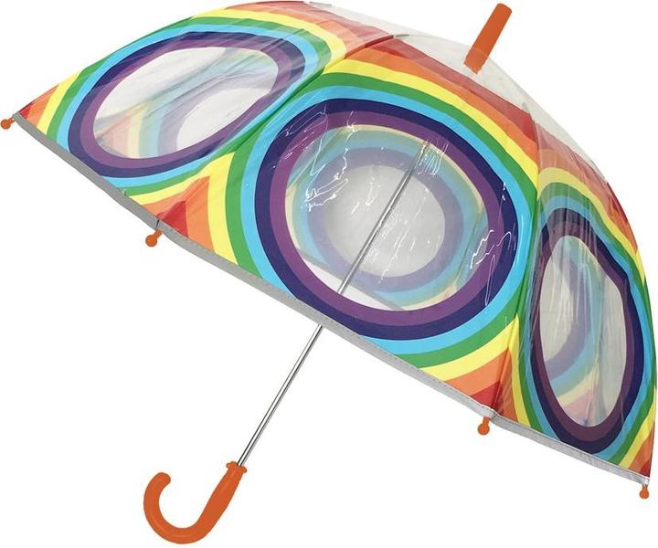 Image du produit Smati Parapluies enfants arc-en-ciel - parapluie transparent en forme de cloche - Le premier fluo
