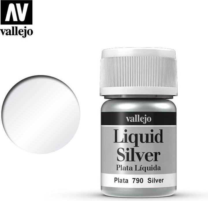 Actual product image Vallejo Liquid Gold - Silver (70,790)