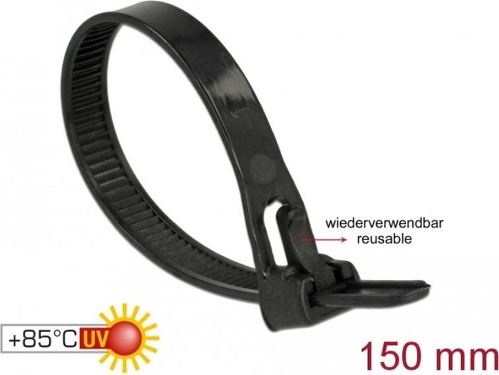 Produktbild Delock Kabelbinder (Kunststoffkabelbinder, 150 mm, 100 Stk.)