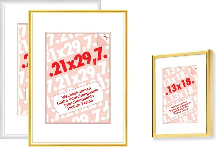Image du produit Debex Cadre interchangeable 35x50cm 900105350500 verre artistique, alu naturel (35 x 50 cm)