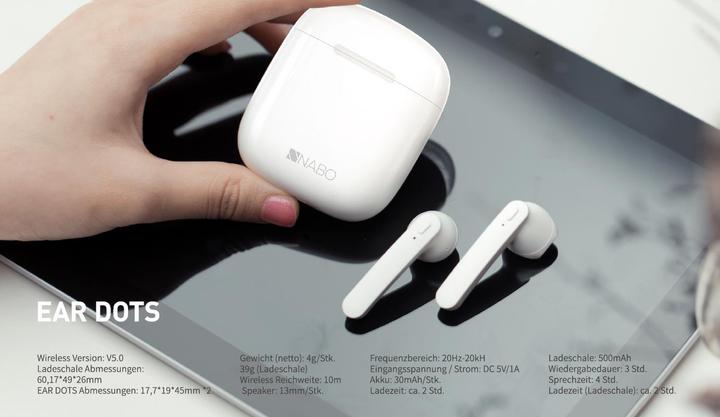 Produktbild NABO Kopfhörer - X-Sound Ear Dots (Kabellos)