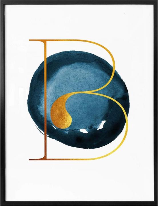 Actual product image Trenddeko The golden B (30 x 40 cm)