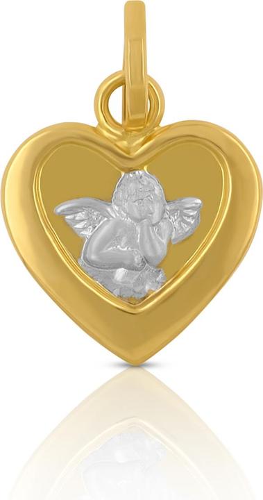 Muau Engel (Weissgold, 750/18K Gelbgold)