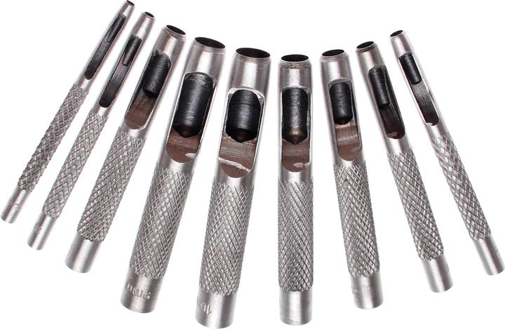 BGS Jeu de poinçons 2,5 - 10 mm 9 pièces