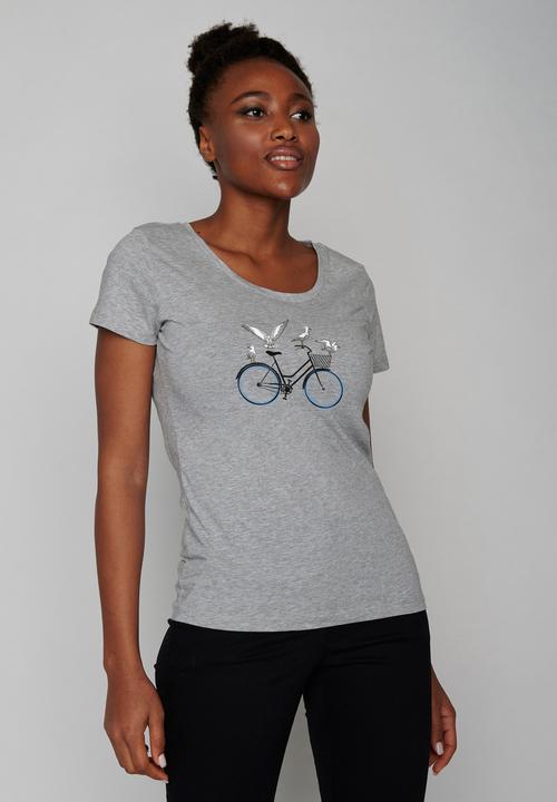 Image du produit Greenbomb Women's Bike Seagulls Loves T-Shirt (L)