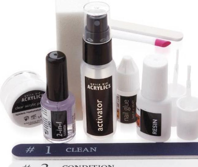 Actual product image Rio Artificial fingernail set Quick Dip