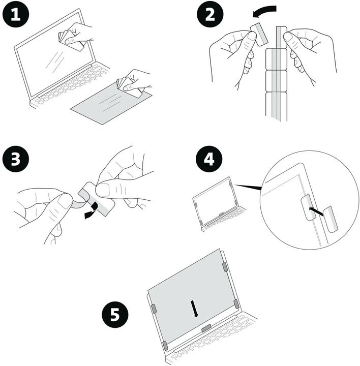 Image du produit Kensington Filtre de confidentialité pour ordinateurs portables 16 pouces 16:10 - 2-Way Removable (16", 16 : 10)