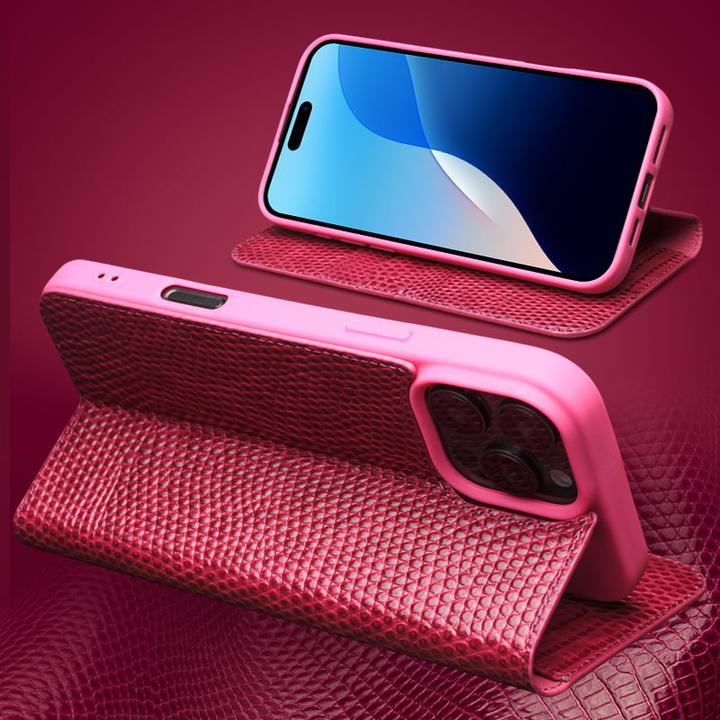 Produktbild QiAlino Hülle Croco Flip (Apple iPhone 16 Pro Max)
